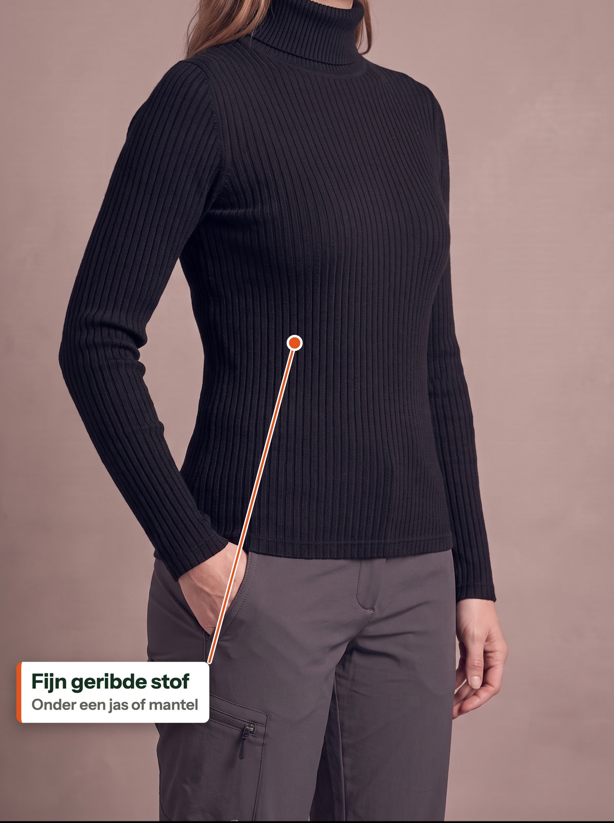 Fijn geribde stof (NL label)