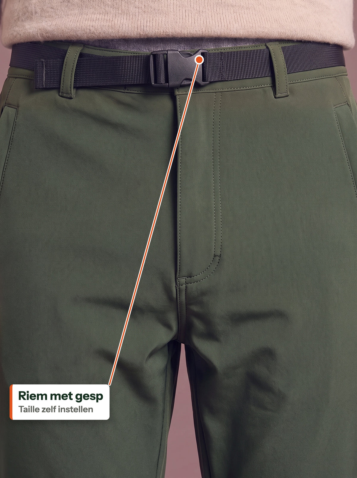 Riem met gesp in de taille