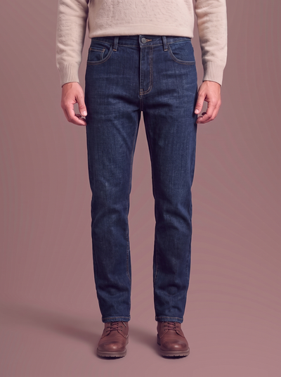 Plush Lined Jeans · Men