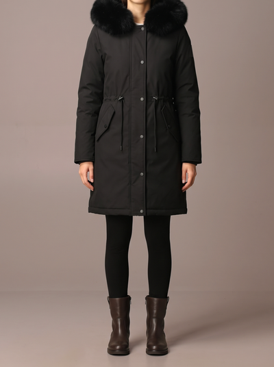 The Long Plush-Lined Parka Women