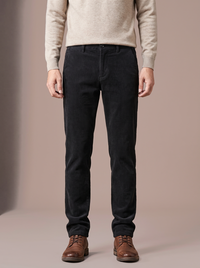 Plush-Lined Corduroy Trousers · Men
